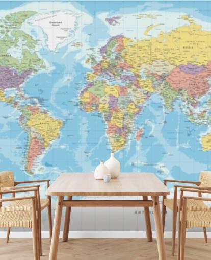 fond d'écran coloré de la carte du monde centré sur l'Europe fond d'écran coloré de la carte du monde centré sur l'Europe