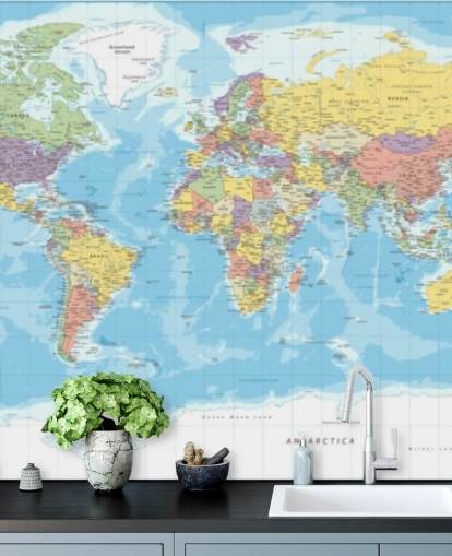 fond d'écran coloré de la carte du monde centré sur l'Europe fond d'écran coloré de la carte du monde centré sur l'Europe