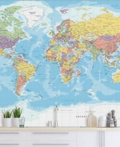 colorido fondo de pantalla de mapa mundial centrado en Europa