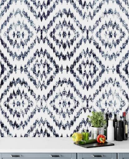 Tribal Triangle Pattern Wallpaper