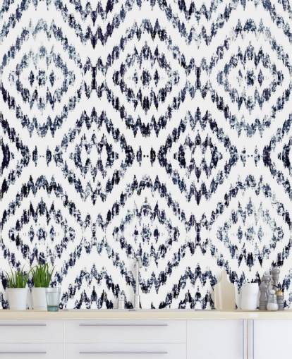 Diamond Patterned Wallpaper
