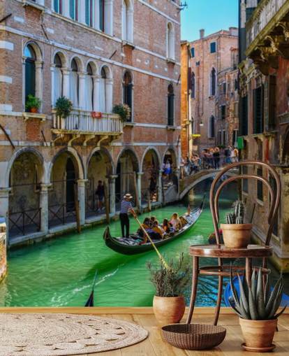 venetian canal wallpaper