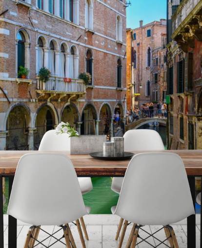 venetian canal wallpaper