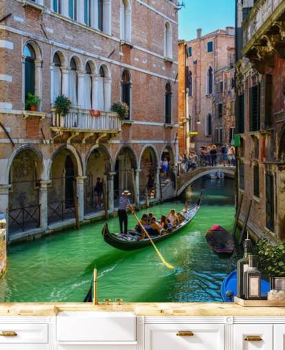 venetian canal wallpaper