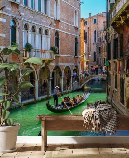 venetian canal wallpaper