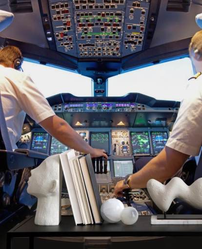 Papel pintado Pilotos en cabina Papel pintado Pilotos en cabina