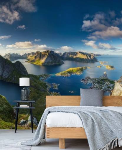 norge kystnære og klippe visning tapet