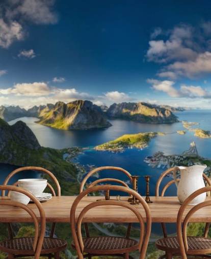 norge kystnære og klippe visning tapet