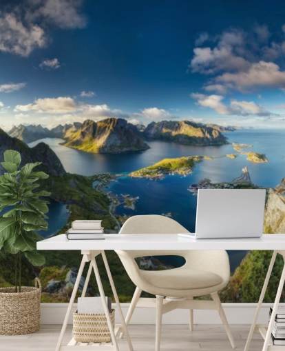 fondo de pantalla de vista costera y acantilado