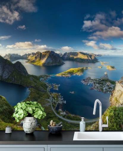 carta da parati norvegia costiera e scogliera carta da parati norvegia costiera e scogliera