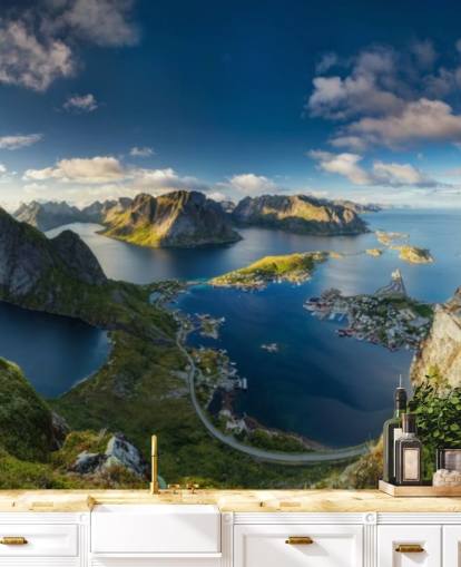 fondo de pantalla de vista costera y acantilado