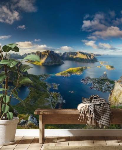 Norwegen Küsten- und Klippenansicht Tapete Norwegen Küsten- und Klippenansicht Tapete