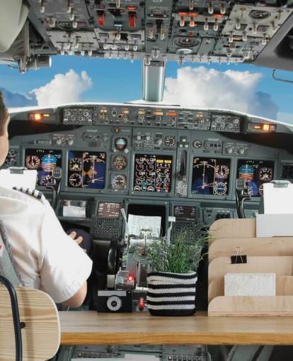 Cockpit behang