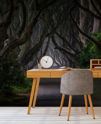 dunkles Wald-Wandbild namens Magic Road für Schlafzimmer, Wohnzimmer und Heimbüros dunkles Wald-Wandbild namens Magic Road für Schlafzimmer, Wohnzimmer und Heimbüros