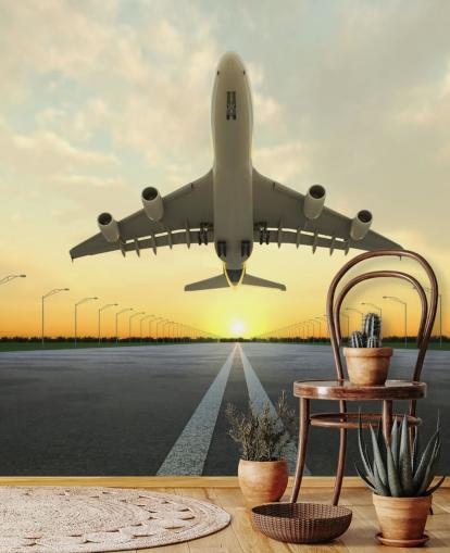 Plane Setting Off Wallpaper Plane Setting Off Wallpaper