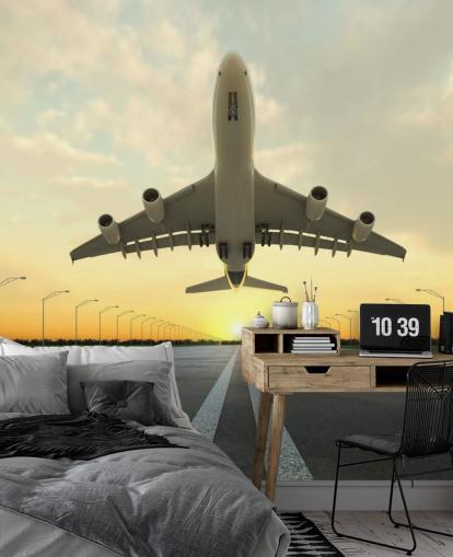 Plane Sette Av Bakgrunn