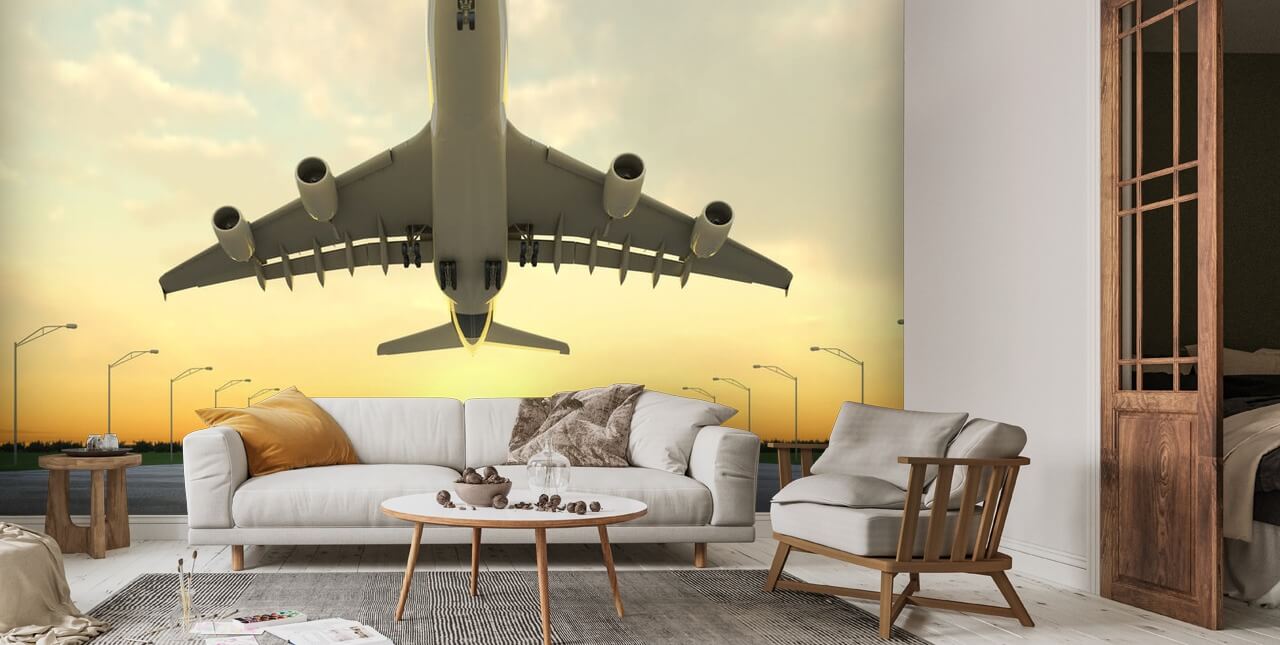 Aircraft Take Off Wall Mural Wallsauce UK