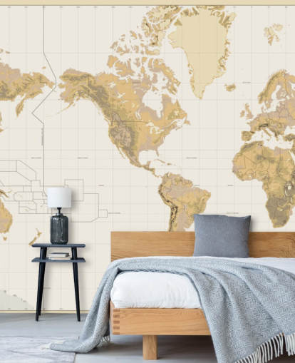 neutral old map wallpaper