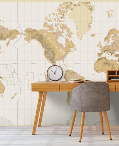 neutral old map wallpaper