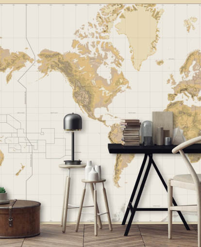 neutral old map wallpaper