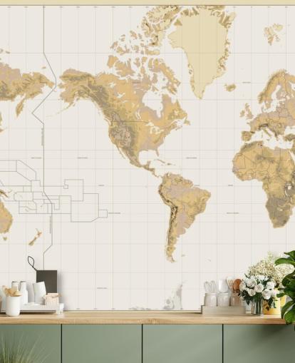 neutral old map wallpaper