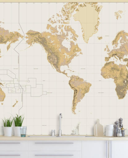 neutral old map wallpaper