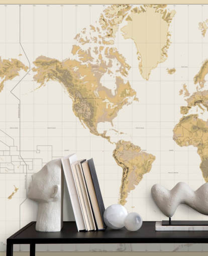 neutral old map wallpaper