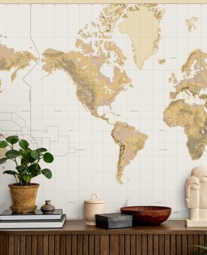 papel de parede mapa antigo neutro