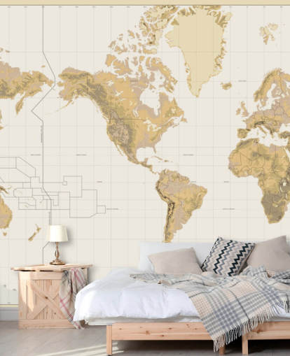 neutral old map wallpaper