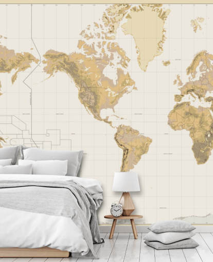 neutral old map wallpaper