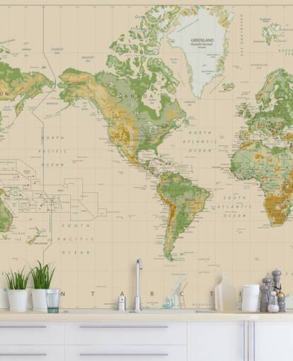 Fondo de pantalla de mapa mundial con sombra natural