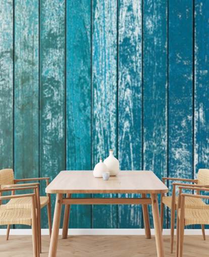 vieux papier peint bleu rustique