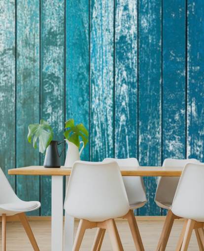 vieux papier peint bleu rustique