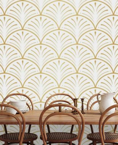 white and gold toned shells wallpaper white and gold toned shells wallpaper