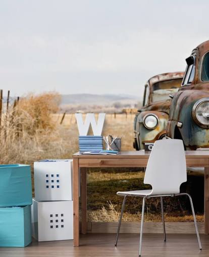 Vintage Derelict Cars Wallpaper