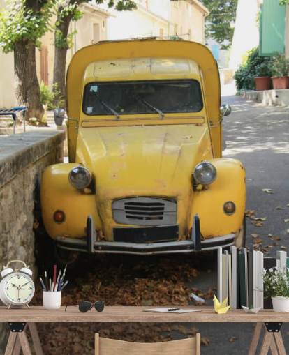 2CV Van Wall Mural Wallpaper