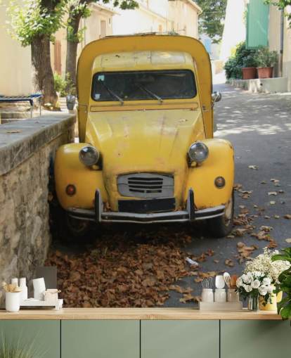 2CV Van Wall Mural Wallpaper