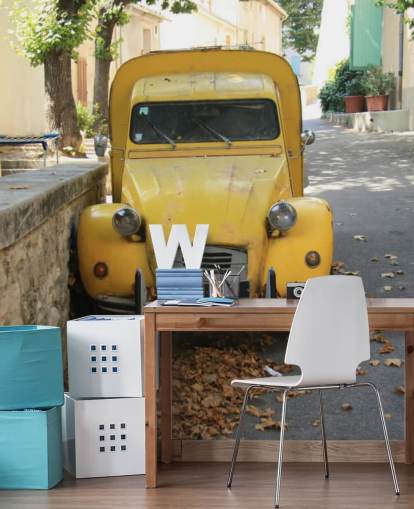 2CV Van Wall Mural Wallpaper