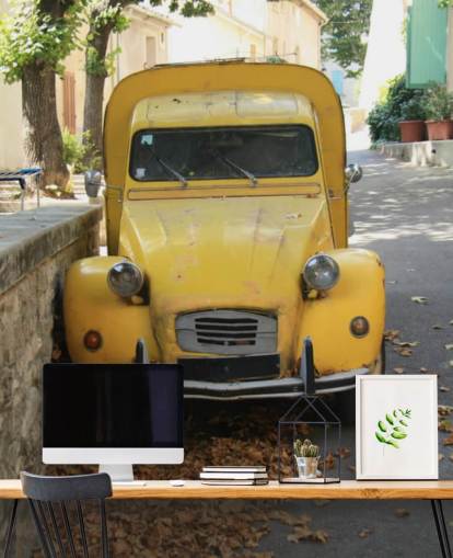 2CV Van Wall Mural Wallpaper