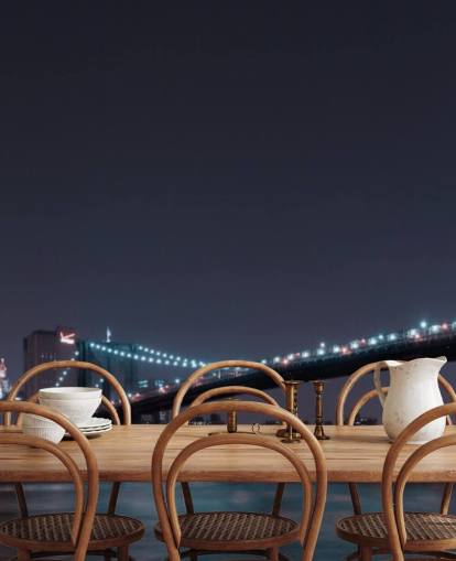 Mural de pared Horizonte de Manhattan y puente de Brooklyn