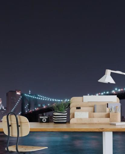 Mural de pared Horizonte de Manhattan y puente de Brooklyn