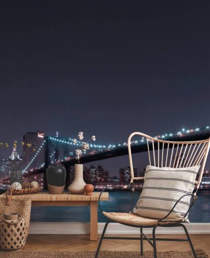 Manhattan Skyline and Brooklyn Bridge Wall Mural Manhattan Skyline and Brooklyn Bridge Wall Mural