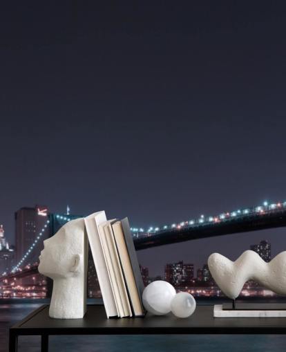 Decorazione murale con skyline di Manhattan e ponte di Brooklyn Decorazione murale con skyline di Manhattan e ponte di Brooklyn