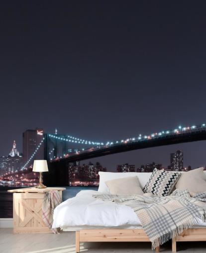 Manhattan Skyline and Brooklyn Bridge Wall Mural Manhattan Skyline and Brooklyn Bridge Wall Mural