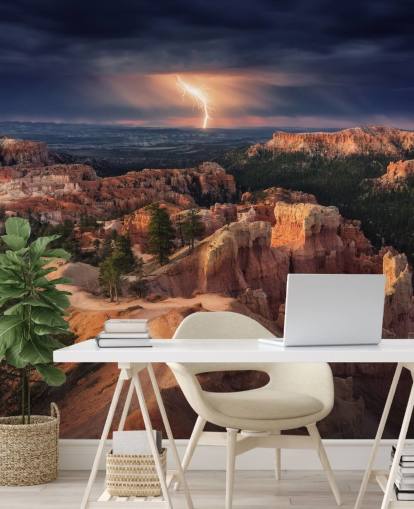 Fulmini sul Bryce Canyon Carta da parati montagna Fulmini sul Bryce Canyon Carta da parati montagna