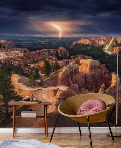 Lightning over Bryce Canyon Mountain Wallpaper Lightning over Bryce Canyon Mountain Wallpaper