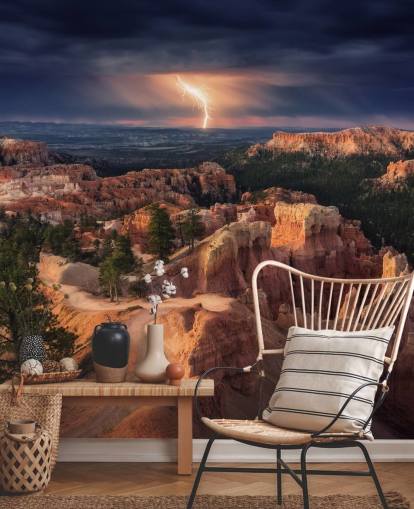 Lyn over Bryce Canyon Mountain Bakgrunn