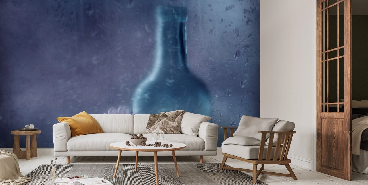 The Blue Bottle Wallpaper | Wallsauce UK