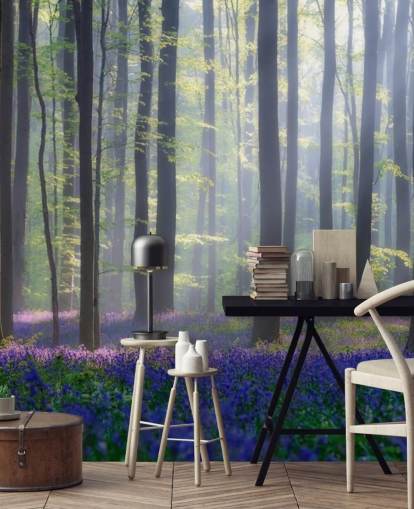 tåget bluebell skov tapet tåget bluebell skov tapet