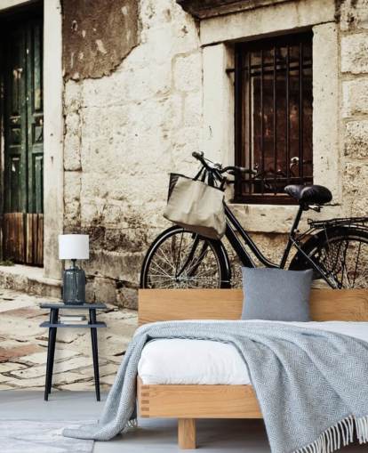 Bicycle Leaning on Wall Wallpaper